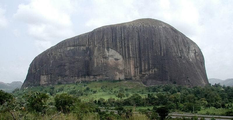 Zuma Rock, a monolithic granite outcrop near Abuja, Nigeria
